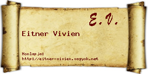 Eitner Vivien névjegykártya